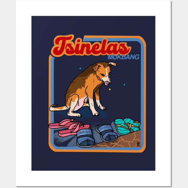 PINOY DOG FUNNY RETRO BOOK STICKER Wall Art by Aydapadi Studio